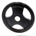 TOP FITNESS 255LB RUBBER GRIP OLYMPIC PLATE SET